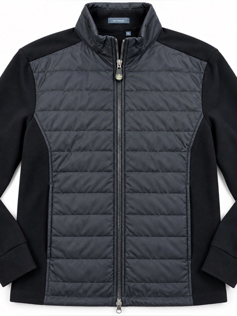 Turtleson Fusion Jacket Men’s Large Black Quilted Golf Full Zip